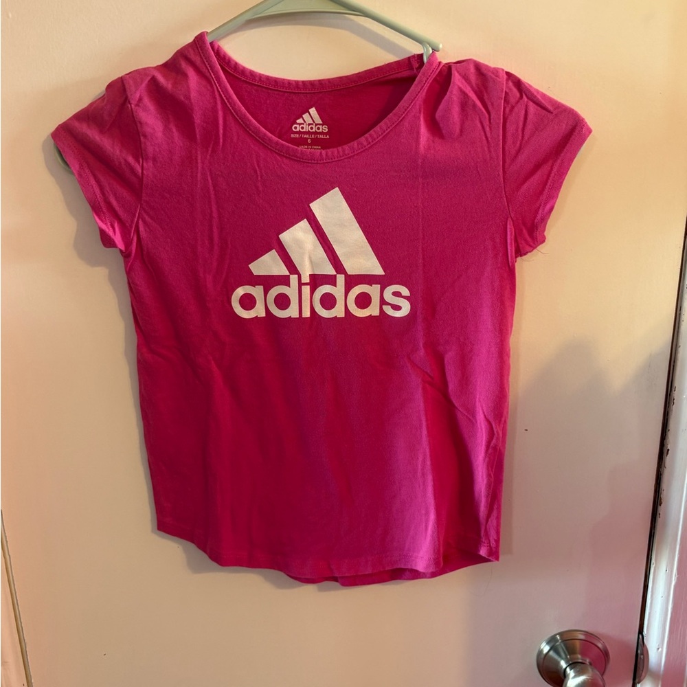 Adidas Kids Pink T-Shirt